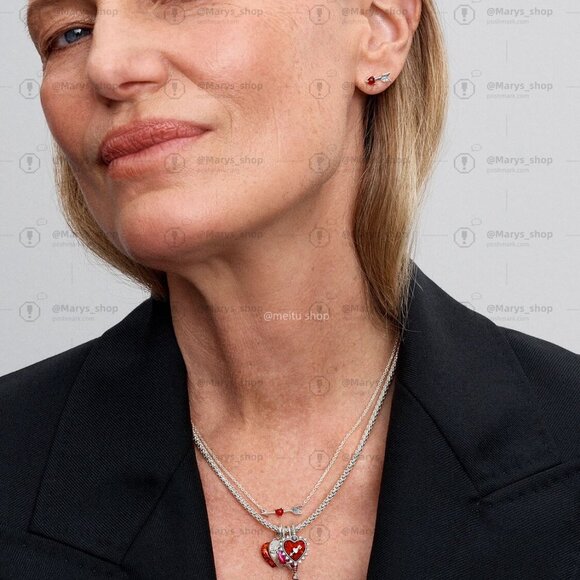 Pandora Spinnable Arrow Heart Dangle Charm - Picture 5 of 5